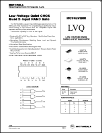 datasheet for MC74LVQ00D by Motorola