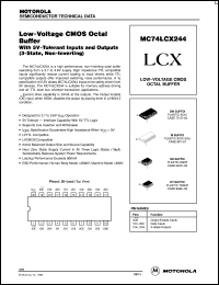 datasheet for MC74LCX244DT by Motorola