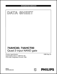 datasheet for 74AHCT00PW by Philips Semiconductors