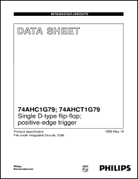 datasheet for 74AHC1G79 by Philips Semiconductors