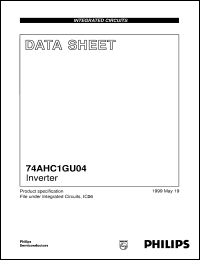 datasheet for 74AHC1GU04 by Philips Semiconductors