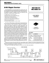 datasheet for MC10E137FN by Motorola