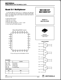 datasheet for MC100E157FN by Motorola