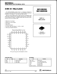 datasheet for MC10E256FN by Motorola