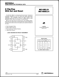 datasheet for MC10EL31D by Motorola