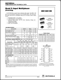 datasheet for MC10H159L by Motorola