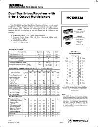 datasheet for MC10H332FN by Motorola