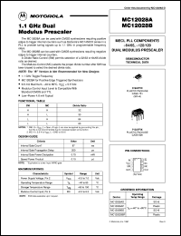 datasheet for MC12028BP by Motorola