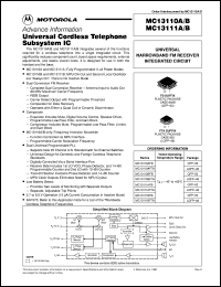 datasheet for MC13111AFB by Motorola