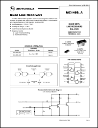 datasheet for MC1489D by Motorola
