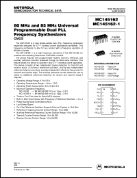 datasheet for MC145162P by Motorola