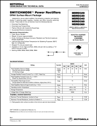 datasheet for MBRD340 by Motorola