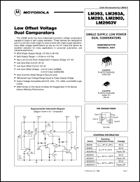 datasheet for LM2903VD by Motorola
