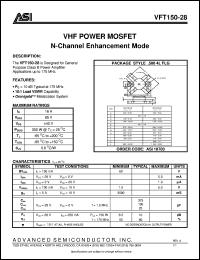 datasheet for VFT150-28 by Advanced Semiconductor, Inc.
