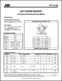 datasheet for VFT15-28 by Advanced Semiconductor, Inc.