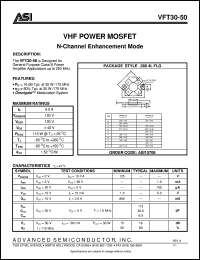 datasheet for VFT30-50 by Advanced Semiconductor, Inc.