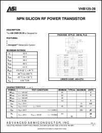 datasheet for VHB128-28 by Advanced Semiconductor, Inc.
