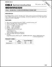 datasheet for MD56V62320-10TA by 