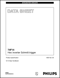 datasheet for N74F14D by Philips Semiconductors