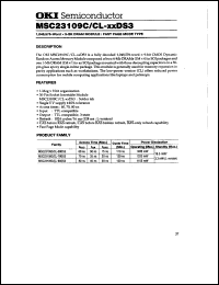 datasheet for MSC23109CL-70DS3 by 