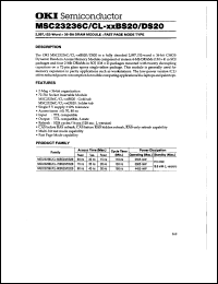 datasheet for MSC23236C-80DS20 by 