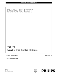 datasheet for N74F173D by Philips Semiconductors