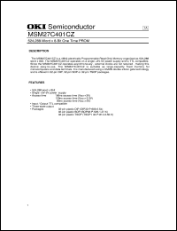 datasheet for MSM27C401CZ by 