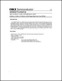 datasheet for MSM27C452CZ by 