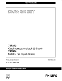 datasheet for N74F374D by Philips Semiconductors