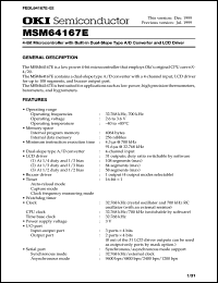 datasheet for MSM64167E-xxxGA by 