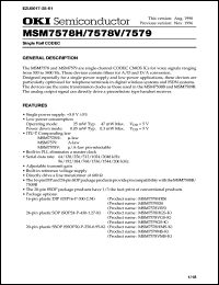 datasheet for MSM7578HRS by 