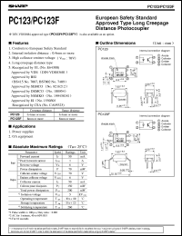 datasheet for PC123F by Sharp