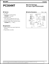 datasheet for PC354NT by Sharp