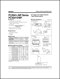 datasheet for PC3H410NIP by Sharp