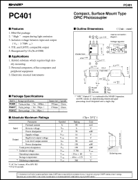 datasheet for PC401 by Sharp