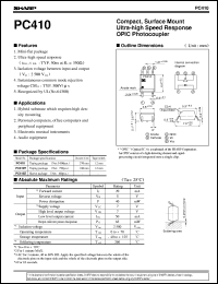 datasheet for PC410 by Sharp