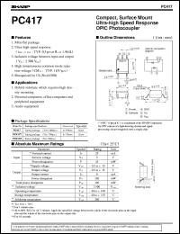 datasheet for PC417 by Sharp
