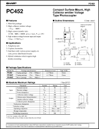 datasheet for PC452T by Sharp