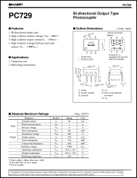 datasheet for PC729 by Sharp
