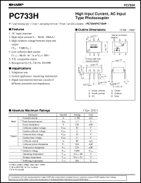 datasheet for PC733H by Sharp