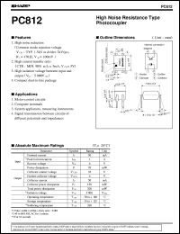 datasheet for PC812 by Sharp