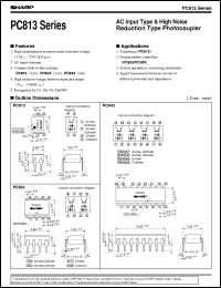 datasheet for PC813 by Sharp