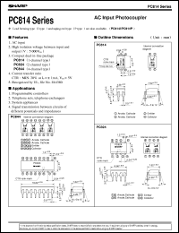 datasheet for PC814 by Sharp