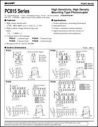 datasheet for PC815 by Sharp