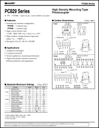 datasheet for PC829 by Sharp