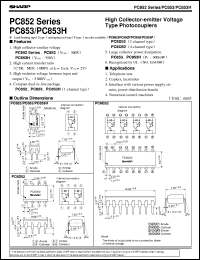 datasheet for PC852 by Sharp