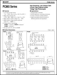 datasheet for PC865 by Sharp