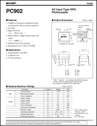 datasheet for PC902 by Sharp