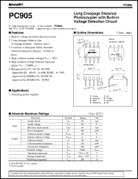 datasheet for PC905 by Sharp