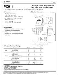 datasheet for PC911 by Sharp